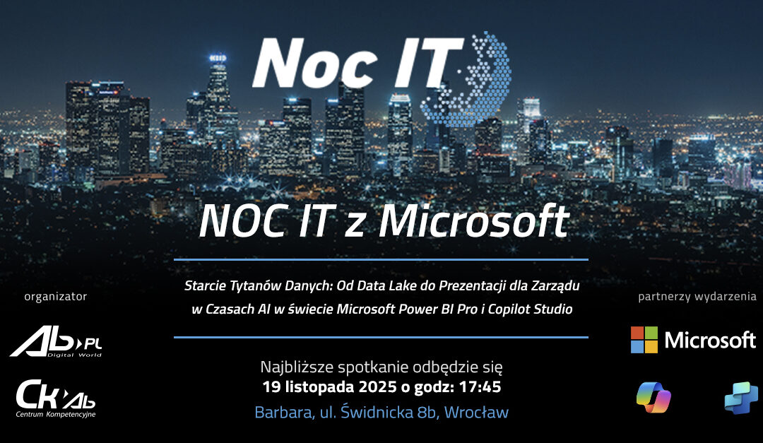 Centrum Kompetencyjne AB i&nbsp;Microsoft zapraszają na&nbsp;NOC IT
